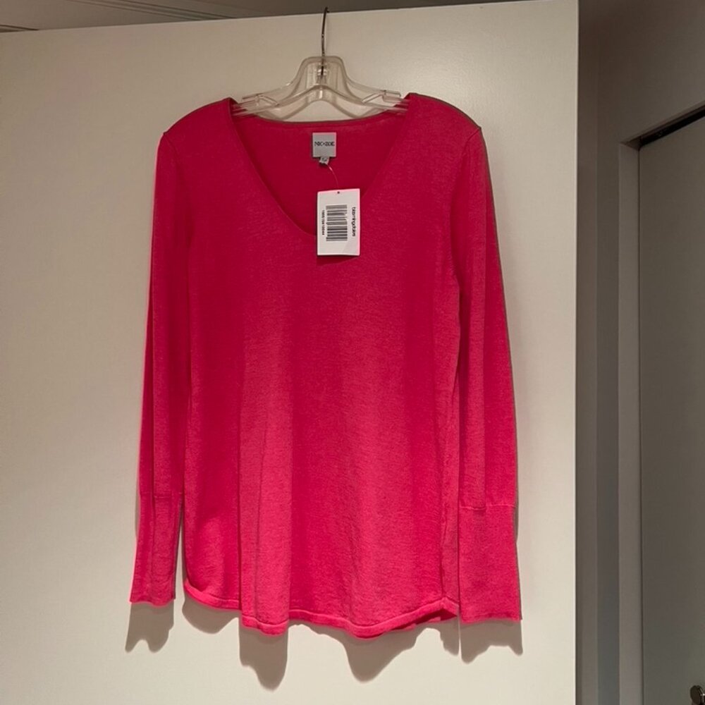 NIC & ZOE Vital V-Neck Sweater Size S